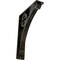 Ekena Millwork Crawley Wrought Iron Bracket, (Triple center brace), Antiqued Warm Silver 2"W x 7 1/2"D x 10"H BKTM02X07X10TCRAWS - alternate 1